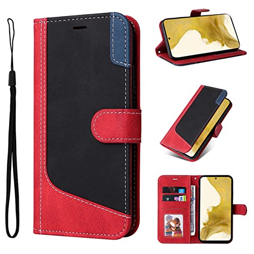 Housse de luxe Galaxy S21 Plus étui clapet bicolore pour les déplacements