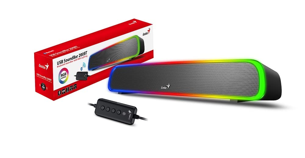 Genius Barre DE Son SOUNDBAR 200BT Bluetooth 5.1RGB 4 Watts RMS