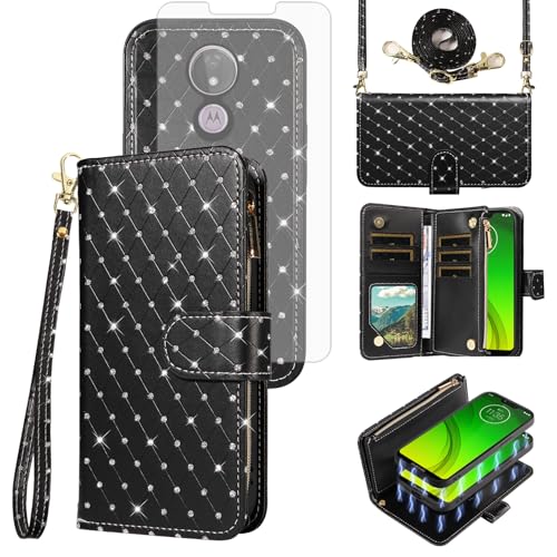 Coque Moto G7 Power Asuwish housse protection noire souple