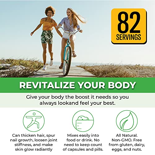 Forestleaf Advanced Hydrolyzed Collagen Peptides – Type 1, 2 And 3 Unflavored Protein Powder - Pasture Raised, Grass Fed - Anti-Aging, Joint, Skin, Hair And Bones Formula - 2 Lbs, 80 Servings #TOP3