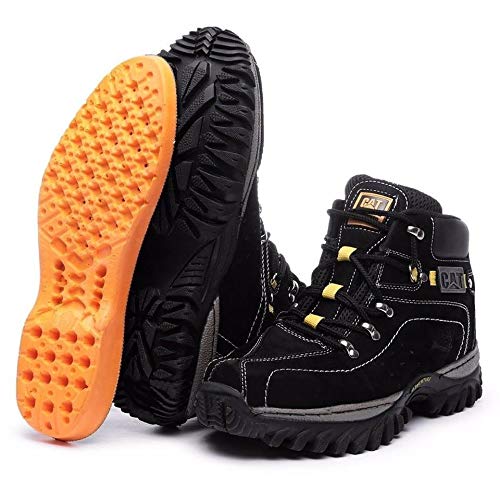 Cat Coturno Bota Tenis Adventure Couro Original + kit (39)