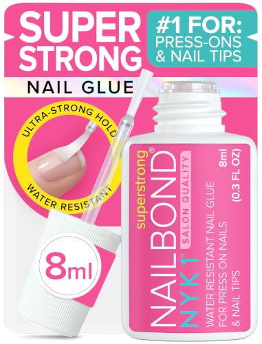 NYK1 Super Strong Nail Glue for Press On Nails, Nail Tips & Acrylics | 8ml