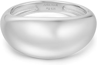 ANIA HAIE Damen Ring Vogue Maven Bold Dome aus 925 Sterling Silber, inkl. Geschenkverpackung