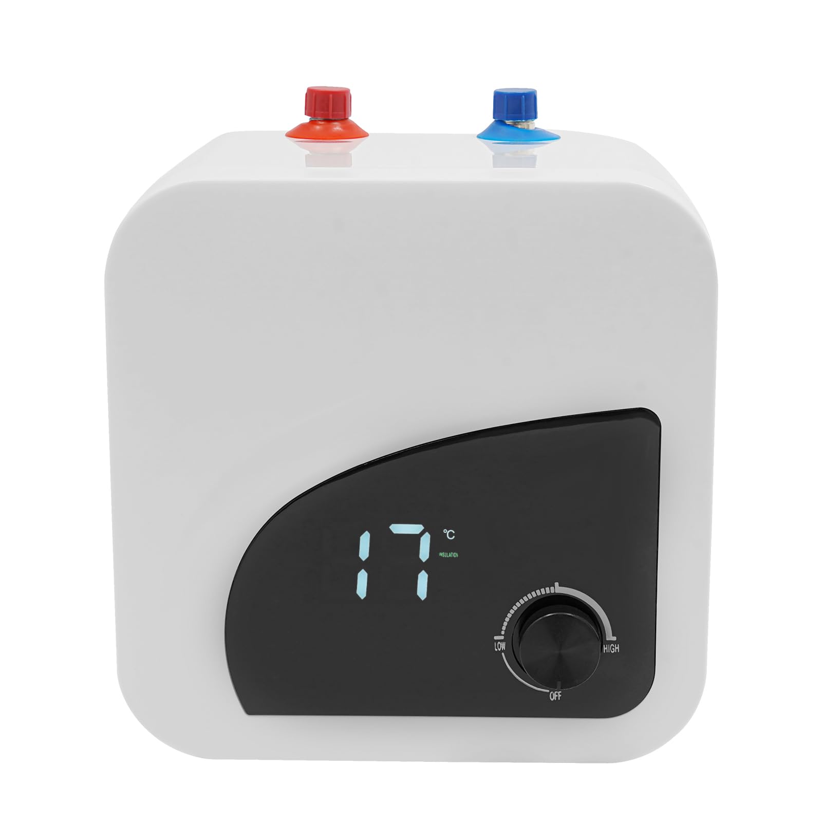 Scaldabagno elettrico serbatoio 8 litri 1,5 kW sotto il lavello Mini scaldabagno con display digitale 30-65℃ per cucina o lavandino