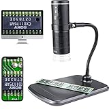 HAFGYKIO Wireless Digital Microscope 50X to 1000X Handheld USB HD Zoom Camera with 8 Adjustable LED Lights Available for Android iPhone Tablet Windows Mac