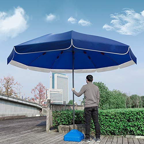 Sombrilla de jardín ajustable 9.8 pies con cubierta impermeable y marco reforzado 7