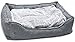 PetPäl Legowisko dla psa Premium - rozmiar L - kosz dla psa dla średnich i dużych psów - poduszka dla psa z ciepłą wyściółką i antypoślizgowym dnem - przytulne, puszyste miejsce dla psa - rozmiar L, wymiary: 80 x 60 cm