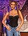 Avidlove Black Corset Tops for Women Lace Bustier Top Underwire Sexy Halloween Gothic Slim Fit
