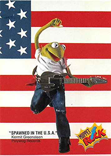 Kermit The Frog Muppets trading card 1993 JH #3 Born in USA