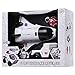 Dazmers Space Shuttle Toy - Kids Spaceship with 2 Astronaut Figures, Mechanical Arm and Rover - Rocket Ship Lights Up with Blast Off Sound Effects - Fun Space Toys for Children, Boys and Girls
