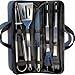 PTAPIPI Grillzubehör: 5-teiliges Edelstahl-BBQ-Geräteset mit Etui – Ideal für Männer, perfekt für Kochen, Campen, Grillen, Picknicks & Familiengrillen sowie EIN durchdachtes Geschenk