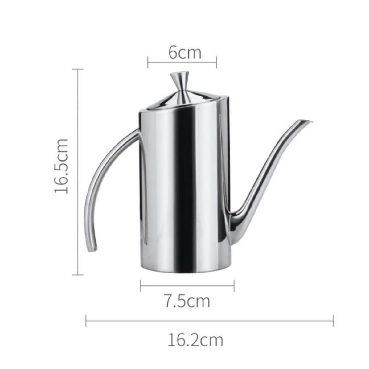 Healvian Dispenser Olio in Acciaio Inossidabile 500ml Bottiglia Antigoccia per Cucina e Ristorante Controllo Olio e Contenitore per Condimenti Liquidi