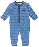 Schicker und praktischer Einteiler / Overall ohne Fuß aus dicht gewebtem Bio Baumwoll Jersey in French Terry Qualität mit dunkelgrauem, dezenten Muster Allover für kleine Jungen von dem Niederländischem Babymode Label FEETJE.  !! KJ Fashion Größentip: Bitte beachten Sie das niederländische Mode generell immer recht klein und schmal ausfällt, am besten eine Gr. größer bestellen als getragen wird !!  Modell: 508.00042  Serie: Mr. Trouble 