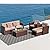Super Patio Outdoor Furniture 7 Pieces Patio Furniture Set, Rattan Patio Conversation Sets with Coffee Table, Outdoor Wicker Sectional Couch Sofa Set with Ottoman for Deck, Garden, Porch, Brown