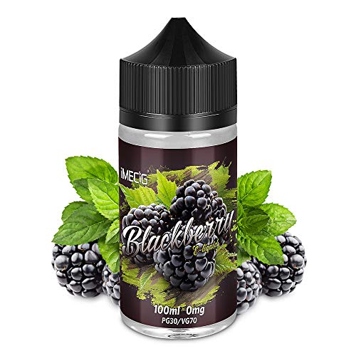 IMECIG Vape Liquid BlackBerry 100ml Premium Ecig Vape Juice 70/30 E Liquid for All E Cigarettes Short-Fill for Electronic Cigarette Vapes Box Mod Vape Pod Vape Starter Kits Eliquid No Nicotine
