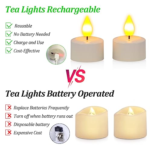 Soulbay Flameless Candles With Remote Control Timer & Charging Base thumb #3