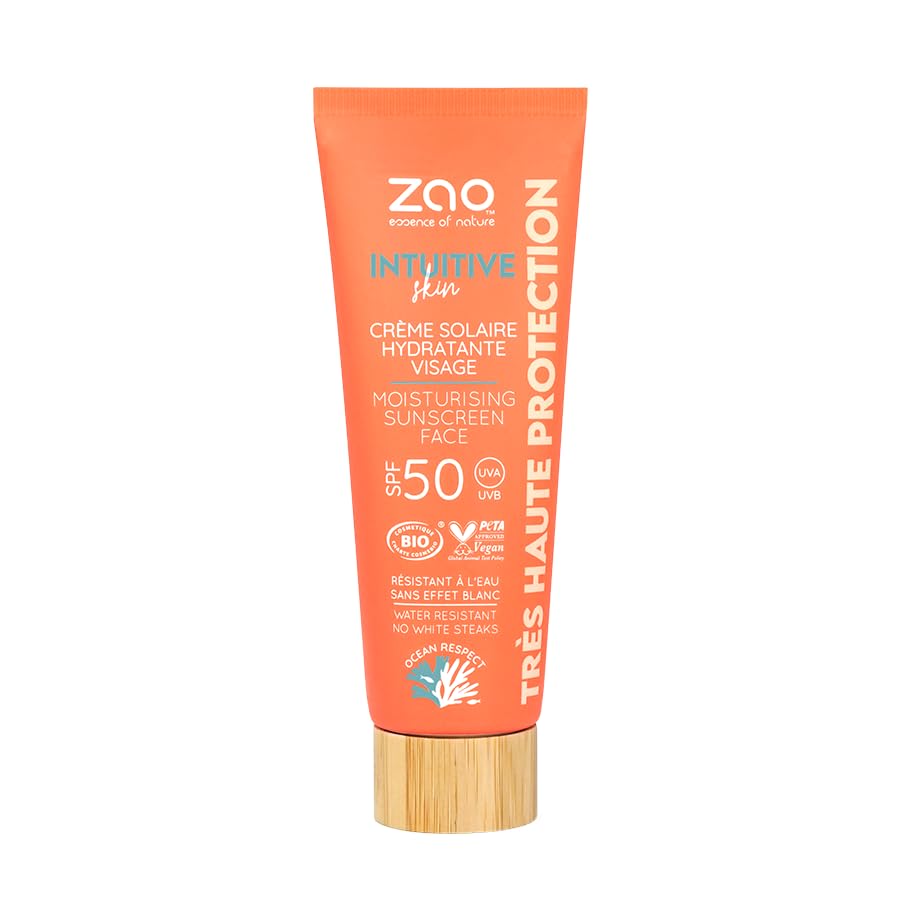 Soin visage Zao Organic SPF 50 crème hydratante anti dessèchement