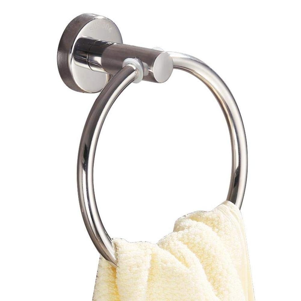 Anneau porte-serviettes en acier inoxydable au design moderne et épuré