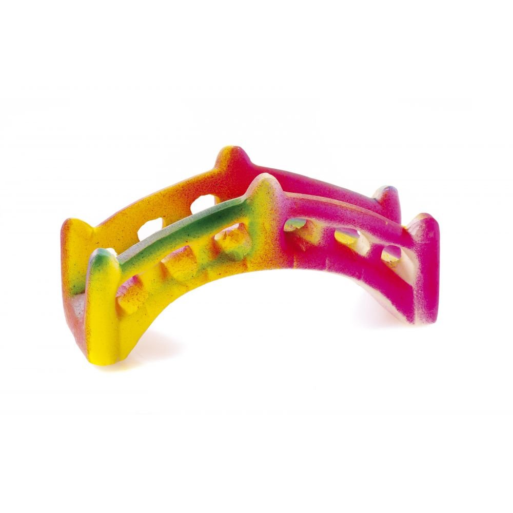 CLASSIC Fluorescent Bridge Aquarium Ornament 135 x 50 x 65 mm Hand-Painted Non-Toxic Resin Decoration for Freshwater Aquariums