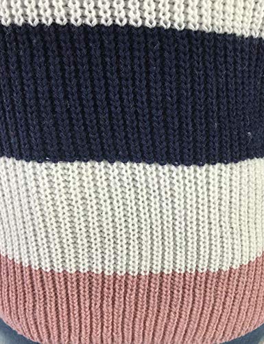 Suéter feminino solto de patchwork tricotado, manga comprida, listras, pulôver, suéter, suéter, casa