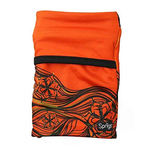 Sprigs Banjees 2 Pocket Wrist Wallet - Surf/Orange, One Size Fits Most