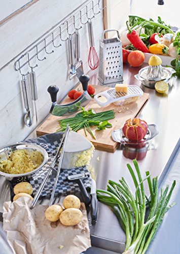 axentia Presse-agrumes Manuel en Acier Inoxydable de Haute Qualité, Presse-citron avec Réservoir, Capacité env. 200 ml, env. 16, 6 x 13, 6 x 9, 5 cm, Argenté – Image 3