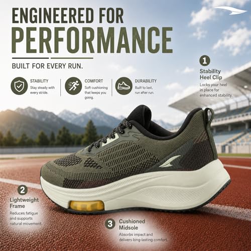 Image of ASIAN Titan-16 Men's Running Shoes | Lightweight Knit Mesh Upper | Breathable Airflow Design | EVA Grip Sole Comfortable Daily Use