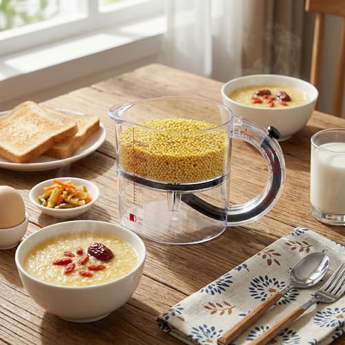 Vaso medidor ajustable 4 en 1 con base auto-limpiante miniatura 2