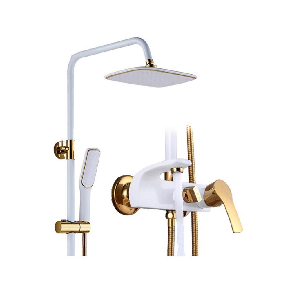 OZBMA shower set faucet system, wall mounted with high pressure rainfall head,easy installation bathroom rain system