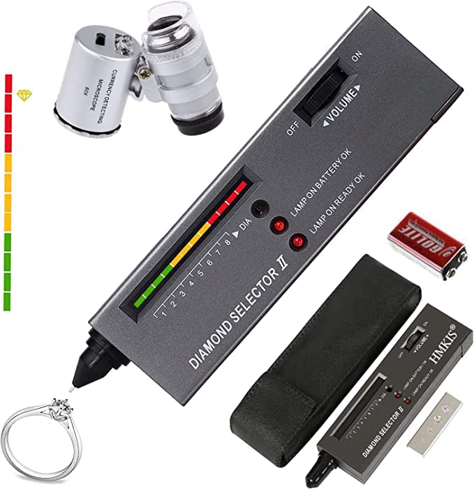 OceanLive Diamond Tester Machine With 60X Mini Microscope Inculded 9V Battery | Daimond Checking Machine | Gem Tester Machine | Diamond Dectetor 2 | Proffessional Diamond Machine Japan Technology (B0C2QC1QRQ) Amazon Price History, Amazon Price Tracker
