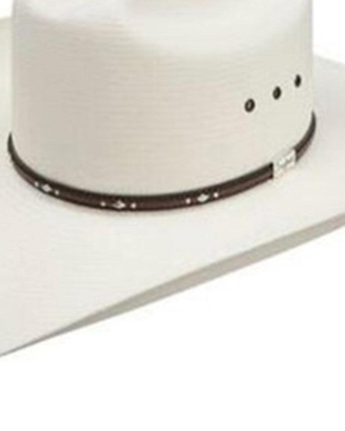 RESISTOL Unisex Natural 10X Kingman Cattleman Straw Western Hat Natural 7 1/8