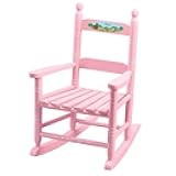 Fox Valley Traders Custom Woodland Animals Children's Rocking Chair, Durable Wood - Measures 14 1/2