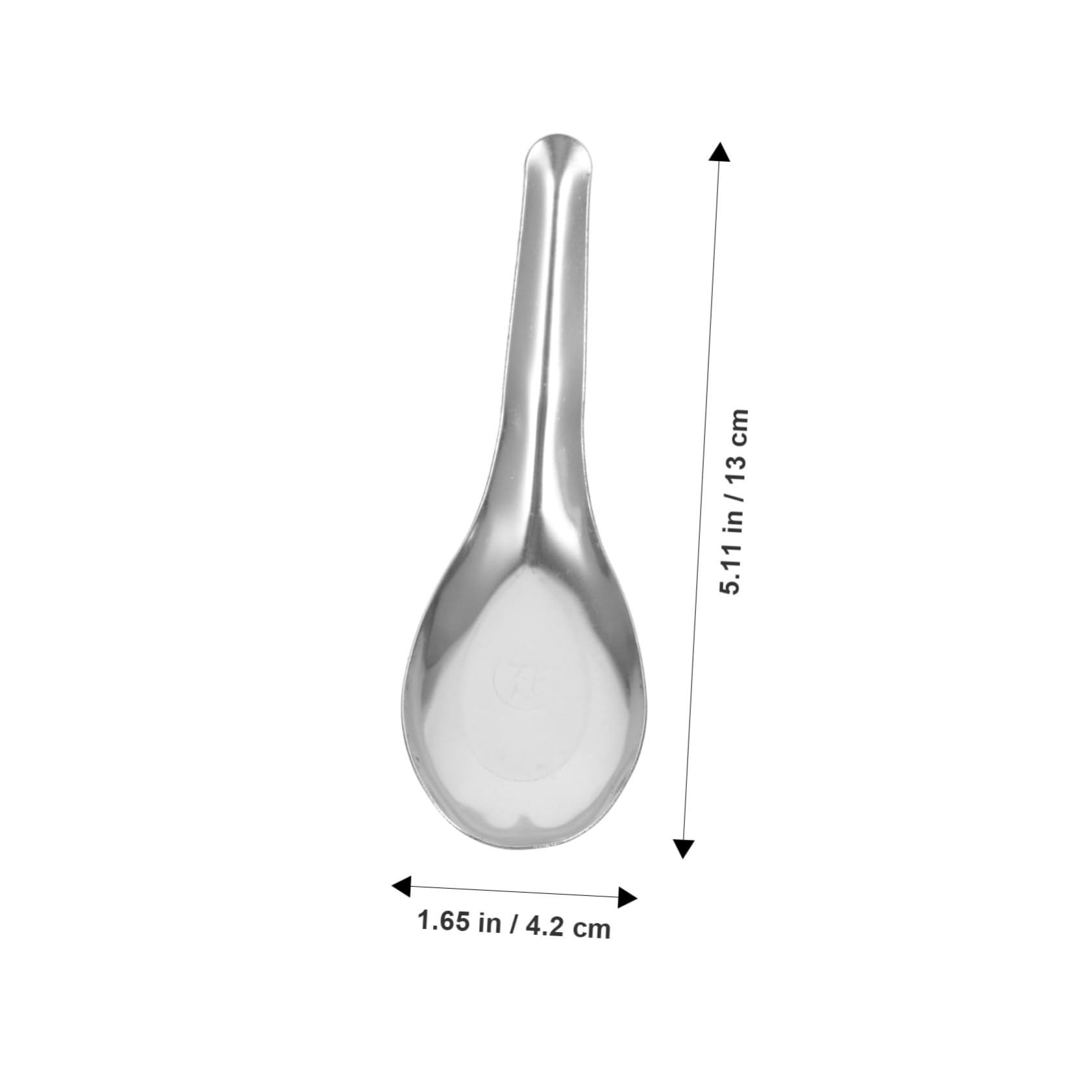 TOPBATHY 50piezas Cuchara Sopera de Acero Inoxidable Cucharas Gruesas para Sopa Vajilla Hogar y Servir Comida Restaurante
