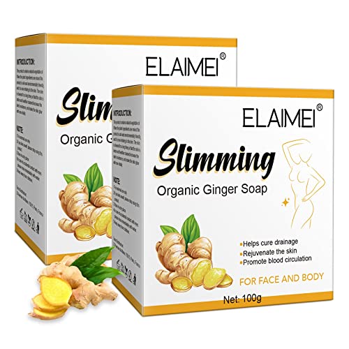 Reviglam Ginger Bar Soap, Vegan Slimming Ginger Bath Soap, Effective Weight Loss And Body Deep Clean Ginger Soap (2) #TOP2
