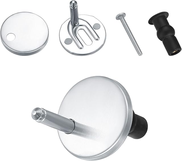 1 Pairs Toilet Seat Hinges Fixings Kit, Quick Release Top Fix Toilet Seat Fittings Universal, Stainless Steel Toilet Seat Blind Hole Fixings Expanding Screws with Hing Base