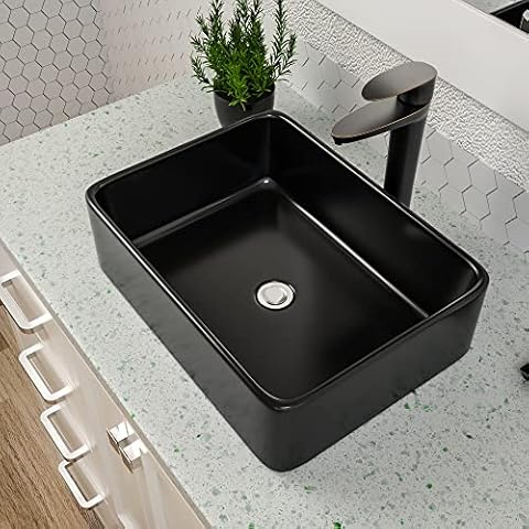 Dcolora 19"x15" Matte Black Sink Cover