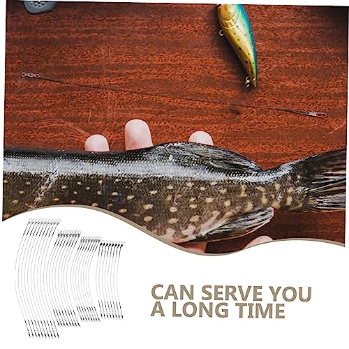 100 pcs líneas de pesca con cable para agua dulce y salada miniatura 2