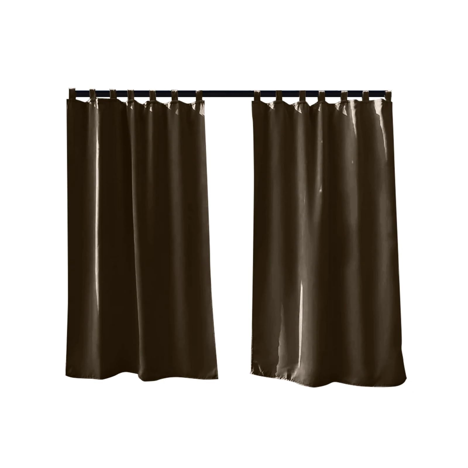 Zymjzbetic Pergola Curtain Waterproof Outdoor Curtains Pergola Blackout For Patio(Brown,132x241cm)