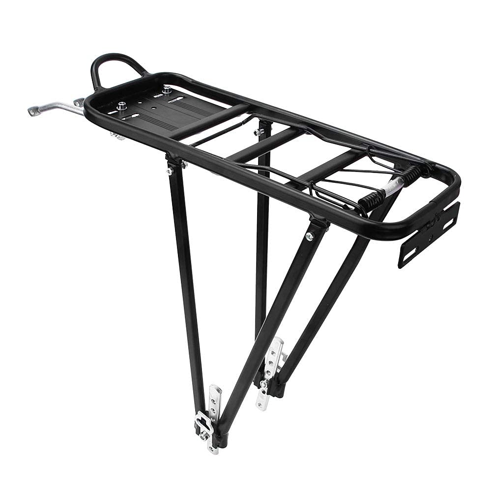 Porte-vélos Arrière Réglable, Porte-Bagages Universel, capacité de 35kg, avec Matériau en Alliage pour Roues de 24 à 28 Pouces