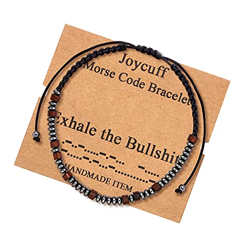 Image of JoycuFF Inspirational ๐๐จ๐ซ๐ฌ๐ ๐๐จ๐๐ ๐๐ซ๐๐๐๐ฅ๐๐ญ ๐๐จ๐ซ ๐๐จ๐ฆ๐๐ง Secret Message Wood Beads with Cord Jewelry Birthday Mother's Day ๐๐ข๐๐ญ ๐๐จ๐ซ ๐๐๐ซ Mother Grandmother