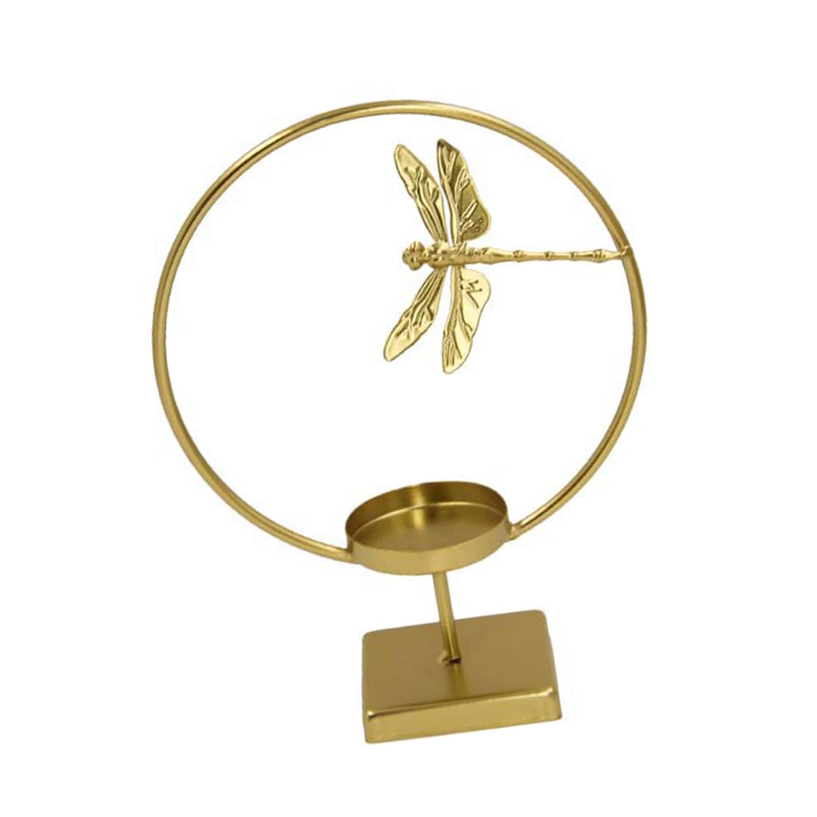 Elnwnnkc Qingting European Floral Butterfly Metal Holder Iron Tealight Stand Round Candlesticks Desktop Decoration Iron Candlestick