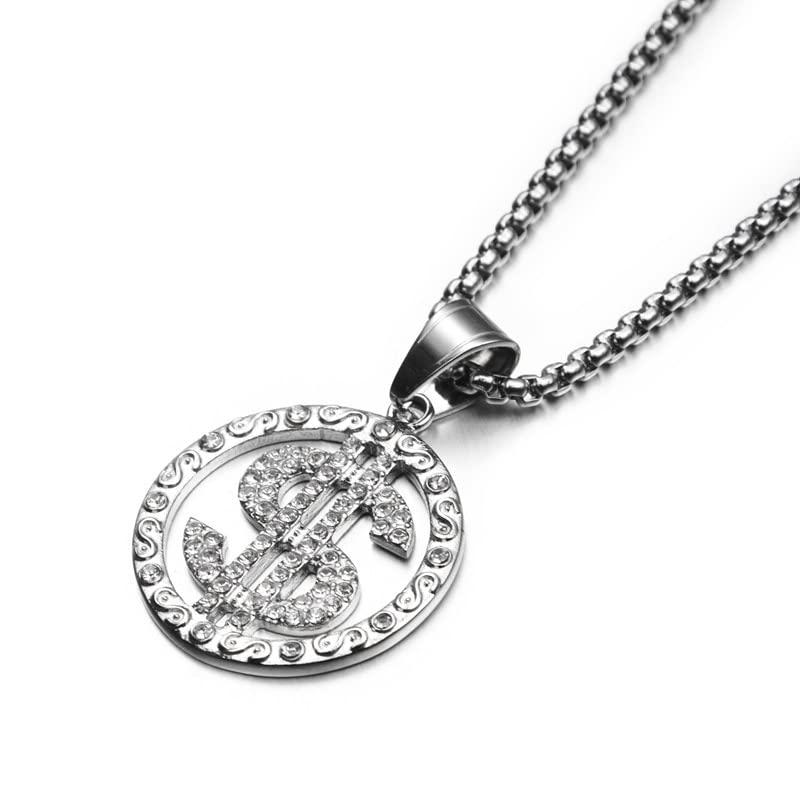 Pendentif dollar en acier inoxydable, le cadeau d'anniversaire Hip Hop idéal