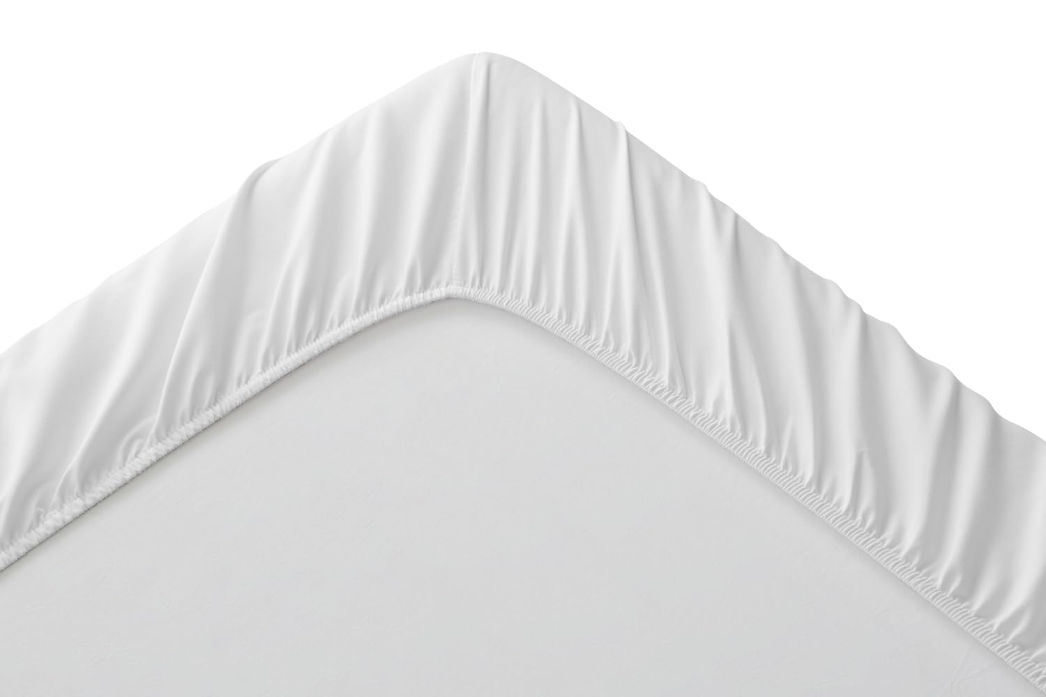 Degrees Home Collection - Sábana Bajera Ajustable 150x190x33 cm - Microfibra de poliéster, Calidad Oeko Tex sin tóxicos, Super Suave - Blanco — view 4