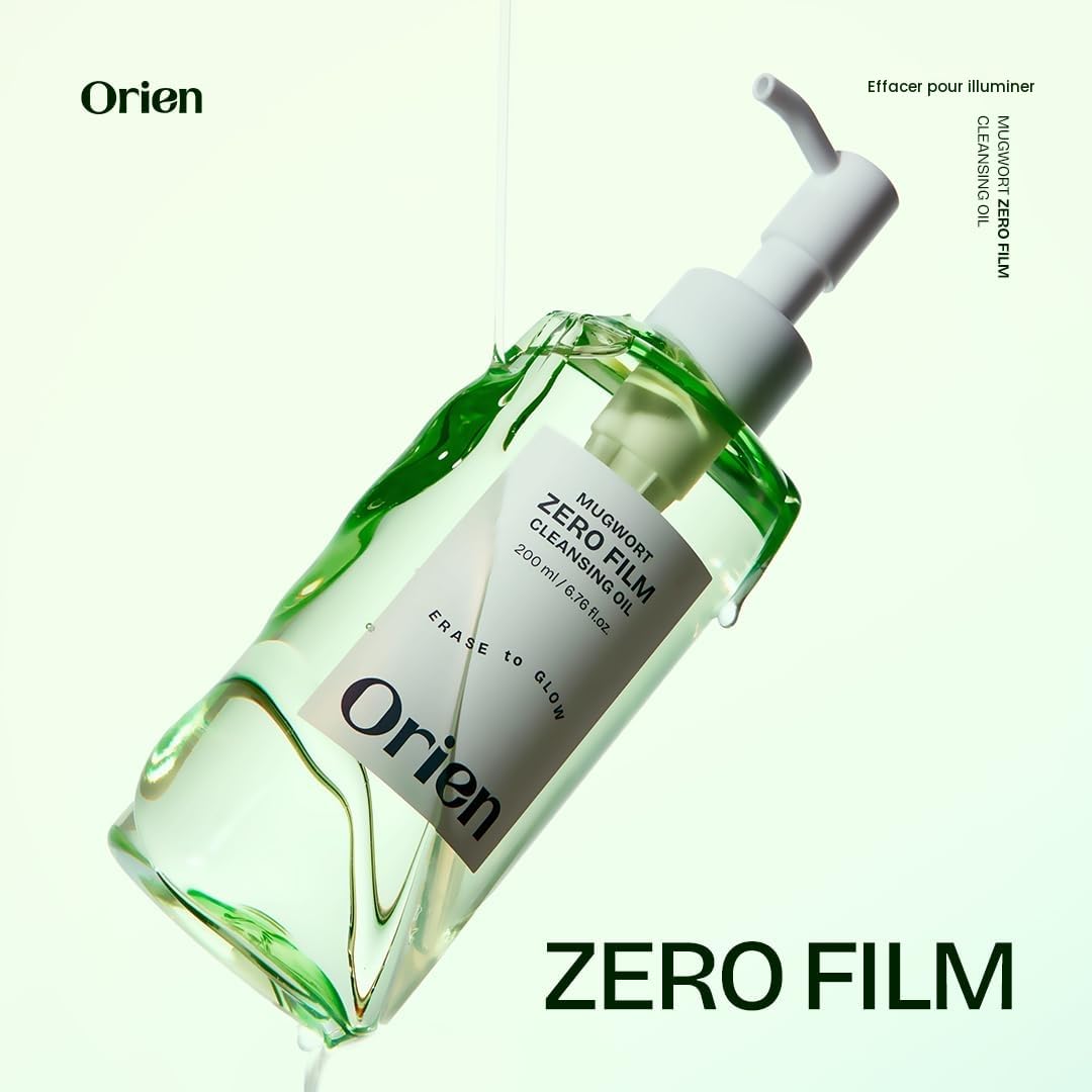 Orien Mugwort Zero Film Cleansing Oil 6,76 fl.oz. 200 ml Maquillage quotidien Élimination des points noirs Sans obstruction des pores Soin de la peau coréen Double nettoyage
