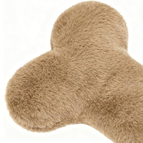 BommFu 70 cm Plüsch Hundeknochen - Welpen Spielzeug & Komfortkissen Für Wohnung & Hunde-Box
