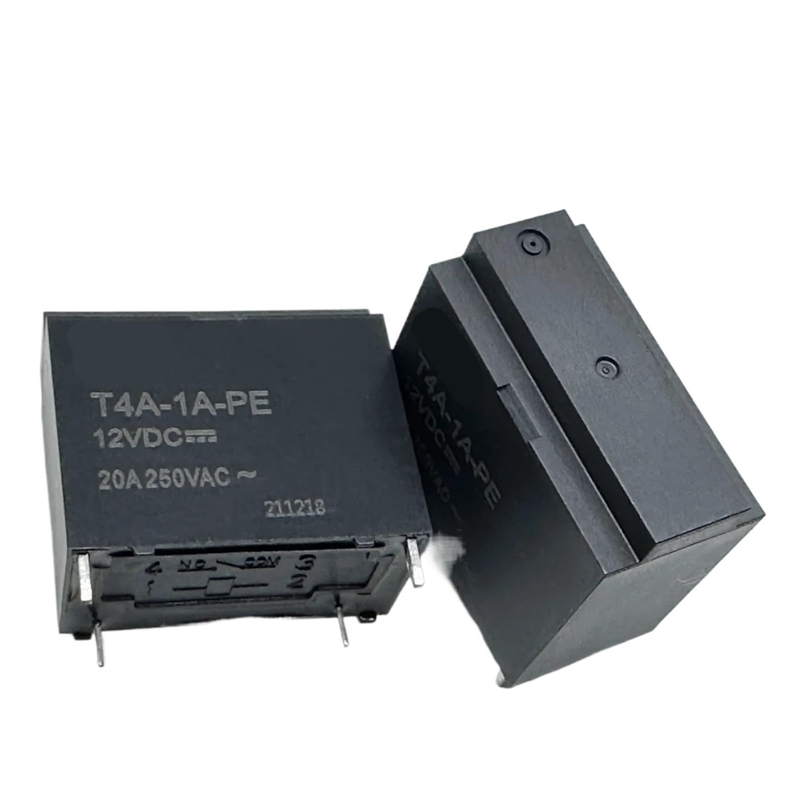 Relais T4A-1A-PE 12VDC 102F-P-20A commutateur 4 broches PCB