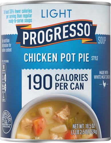 Image of Progresso Light, Chicken Pot Pie Style Canned Soup, 18.5 oz (Pack of 3)