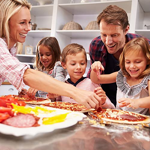 2 Pack Pizza Pan,Non-Stick Perforated Pizza Pans Compatible For Breville,Cosori Smart Oven,12.6 Inch Pizza Baking Pan,Golden Carbon Steel Pizza Tray,Organosilicon Coated Crisper Pan,Dishwasher Safe #TOP5