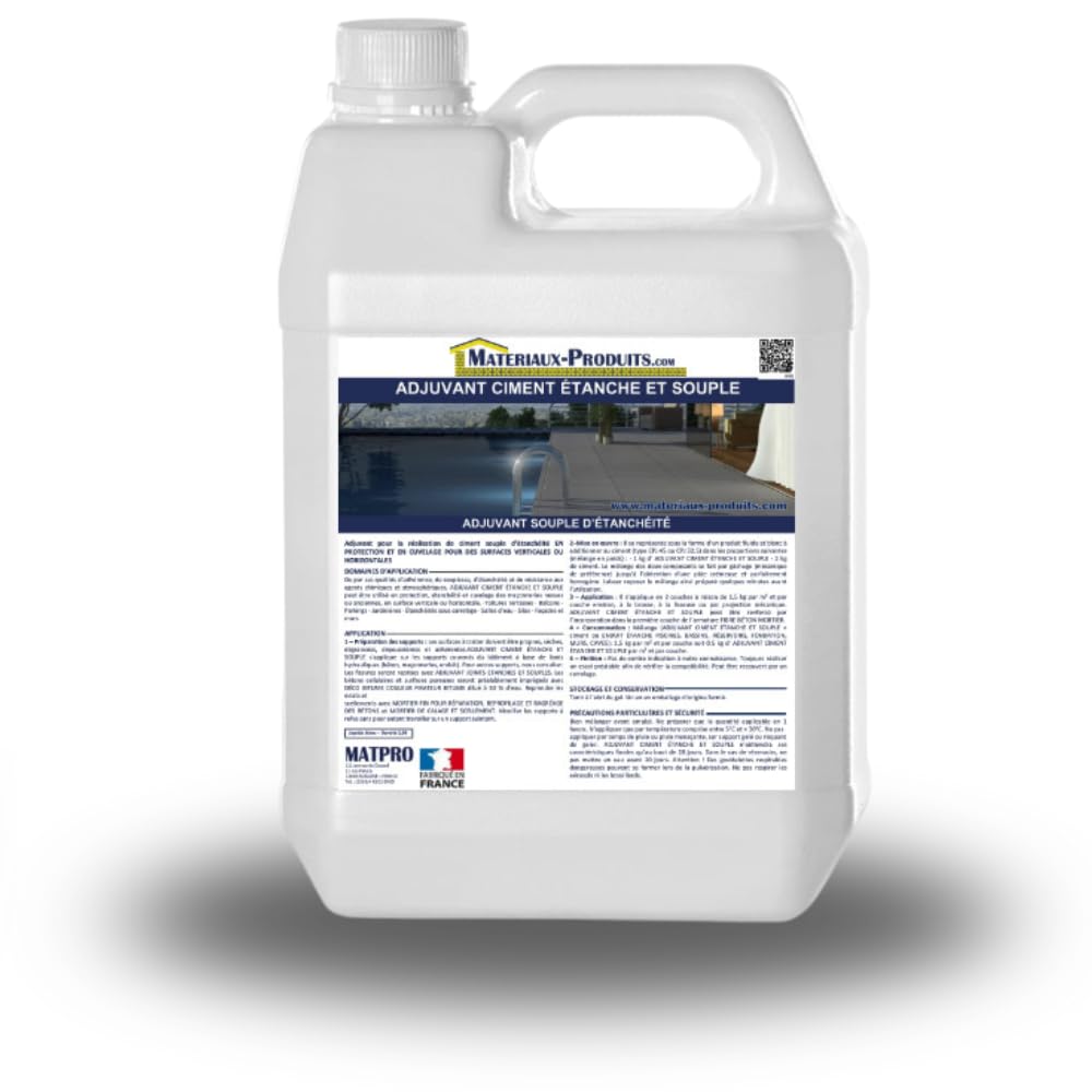 MATPRO Adjuvant ciment étanche et souple 20 Kg Blanc laiteux