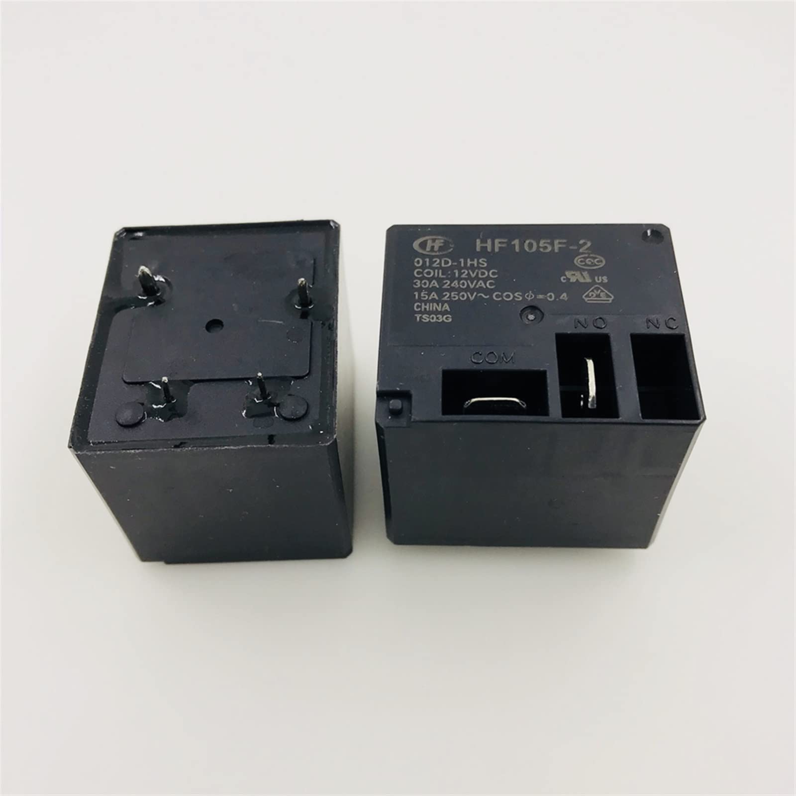 AQHYEBNSR 10PCS/LOT Relay HF105F-2 JQX-105F-2-012D 024D-1HS 4PIN 30A240VAC(024D)